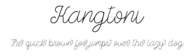 Kangtoni by StringLabs Creative Studio — Script Handwritten Font — thumbnail 1