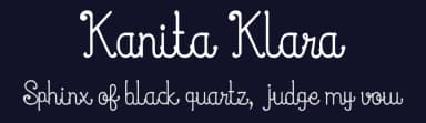 Kanita Klara by Vidkä© Foundry — Script Handwritten Font — thumbnail 2