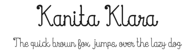 Kanita Klara by Vidkä© Foundry — Script Handwritten Font