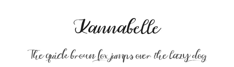 Kannabelle by Mariyana — Script Handwritten Font