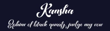 Kansha by Typhoon Type - Suthi Srisopha — Script Handwritten Font — thumbnail 2