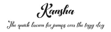Kansha by Typhoon Type - Suthi Srisopha — Script Handwritten Font — thumbnail 1