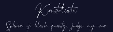 Kantolista by Jadatype — Script Handwritten Font — thumbnail 2
