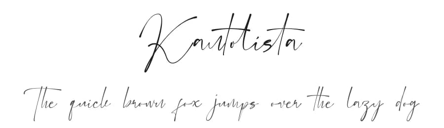 Kantolista by Jadatype — Script Handwritten Font