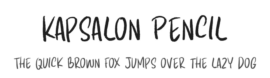 Kapsalon Pencil by Hanoded — Script Handwritten Font