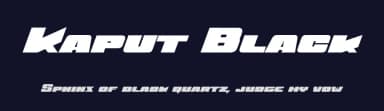 Kaput Black by deFharo — Sans Serif Font — thumbnail 2
