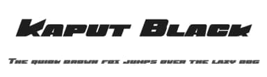 Kaput Black by deFharo — Sans Serif Font — thumbnail 1
