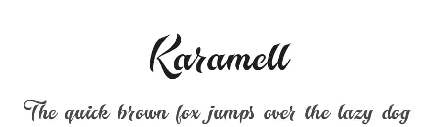 Karamell by Roland Huse Design — Script Handwritten Font