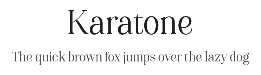 Karatone by Letterhend Studio — Serif Font