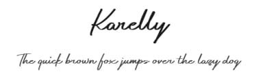 Karelly by Fluff Studio — Script Handwritten Font — thumbnail 1