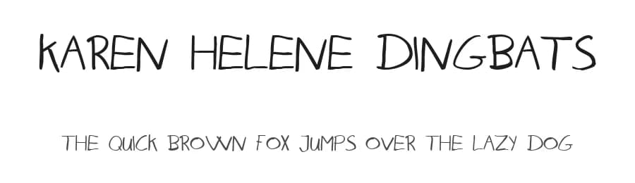 Karen Helene Dingbats by Listemageren — Dingbats Font