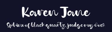 Karen Jane by Kong Font — Script Handwritten Font — thumbnail 2