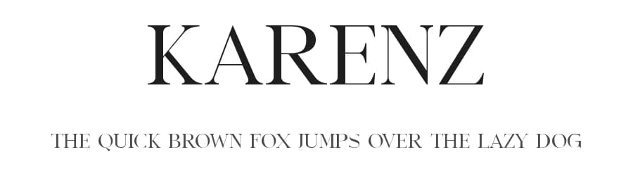 Karenz by Font Kingdom — Serif Font — preview 1