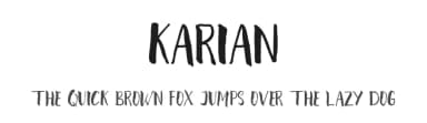 karian by Nur Solikh — Script Handwritten Font — thumbnail 1