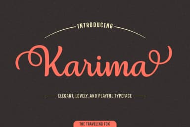 Karima Font by The Traveling Fox — Script Handwritten Font — thumbnail 1