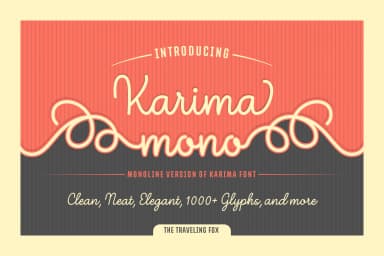 Karima Mono Font by The Traveling Fox — Script Handwritten Font — thumbnail 1