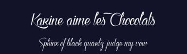 Karine aime les Chocolats by Maelle.K | Thomas Boucherie — Script Handwritten Font — thumbnail 2