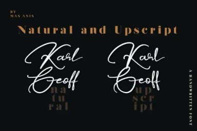 Karl Geoff Font by Mas Anis — Script Handwritten Font — thumbnail 2