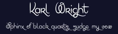 Karl Wright by dcoxy - Greg Medina — Script Handwritten Font — thumbnail 2