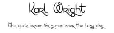 Karl Wright by dcoxy - Greg Medina — Script Handwritten Font — thumbnail 1