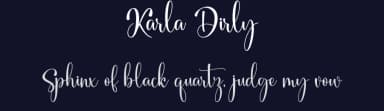 Karla Dirly by Danar Nugroho — Script Handwritten Font — thumbnail 2