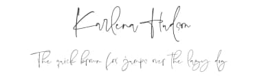 Karlena Hudson by Etigletters — Script Handwritten Font — thumbnail 1