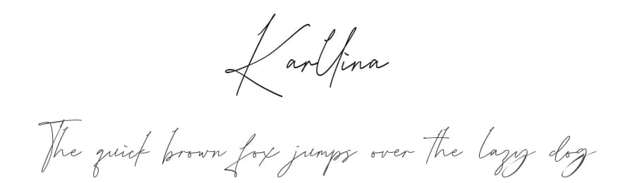Karllina by Creatype Studio — Script Handwritten Font