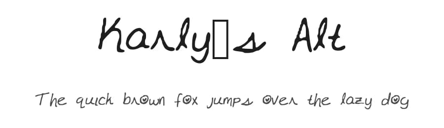 Karlys Alt by Killian — Script Handwritten Font