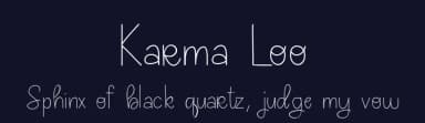 Karma Loo by Chris Glover — Script Handwritten Font — thumbnail 2