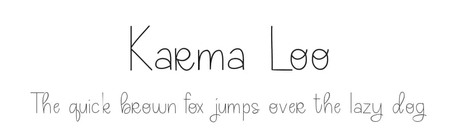 Karma Loo by Chris Glover — Script Handwritten Font — preview 1