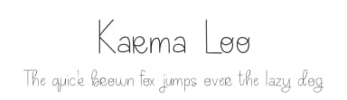 Karma Loo by Chris Glover — Script Handwritten Font — thumbnail 1