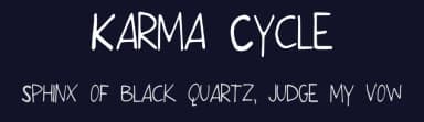 Karma Cycle by Kelsey Ann G — Script Handwritten Font — thumbnail 2