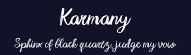 Karmany by Scratch Design — Script Handwritten Font — thumbnail 2