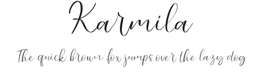 Karmila by Alit Design — Script Handwritten Font