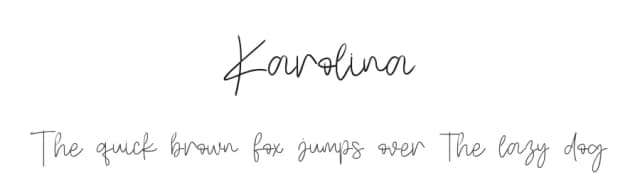 Karolina by Letterafa Studio — Script Handwritten Font