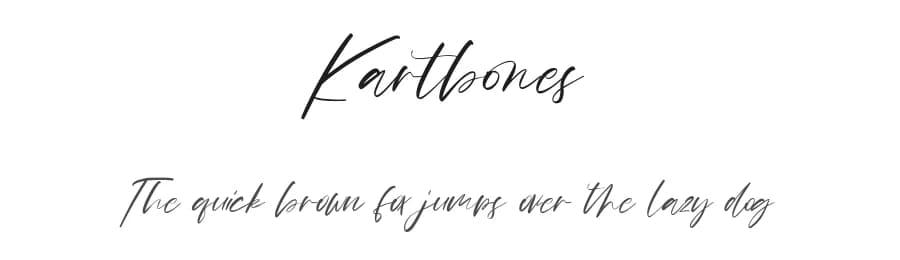 Kartbones by Maulana Creative — Script Handwritten Font