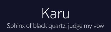 Karu by Fenotype — Sans Serif Font — thumbnail 2