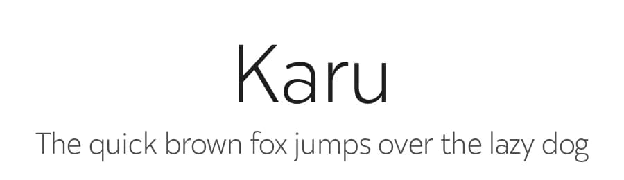 Karu by Fenotype — Sans Serif Font