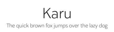 Karu by Fenotype — Sans Serif Font — thumbnail 1