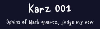 Karz 001 by Karz — Script Handwritten Font — thumbnail 2