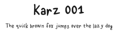 Karz 001 by Karz — Script Handwritten Font — thumbnail 1