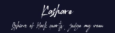 Kashare by liart type — Script Handwritten Font — thumbnail 2