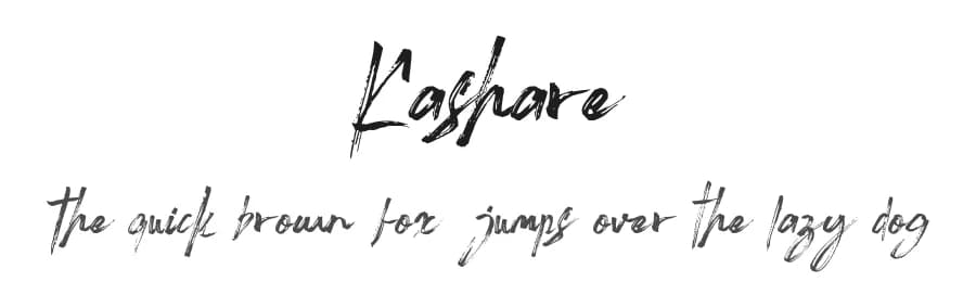 Kashare by liart type — Script Handwritten Font — preview 1