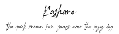 Kashare by liart type — Script Handwritten Font — thumbnail 1