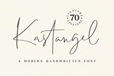Kastangel Font by Hanzel Studio — Script Handwritten Font — thumbnail 1