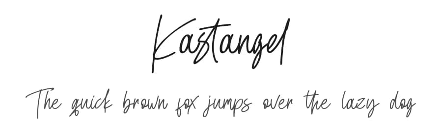 Kastangel by Sabrcreative — Script Handwritten Font — preview 1