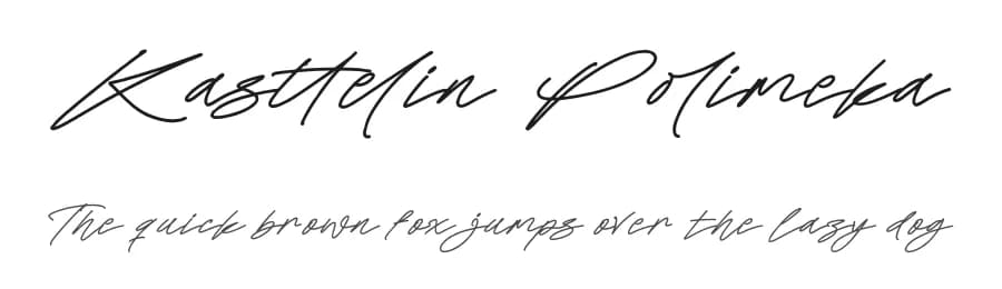 Kasttelin Polimeka by Letterena Studios — Script Handwritten Font