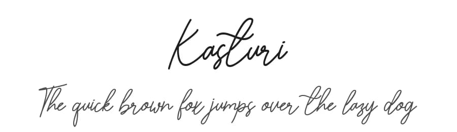 Kasturi by Nabila — Script Handwritten Font