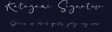 Katagami Signature by Saiful Bahri — Script Handwritten Font — thumbnail 2