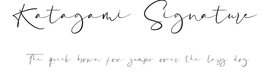 Katagami Signature by Saiful Bahri — Script Handwritten Font — preview 1